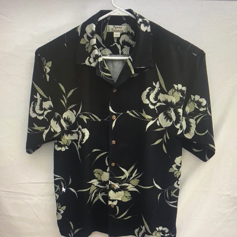 Black Floral Men's Shirt